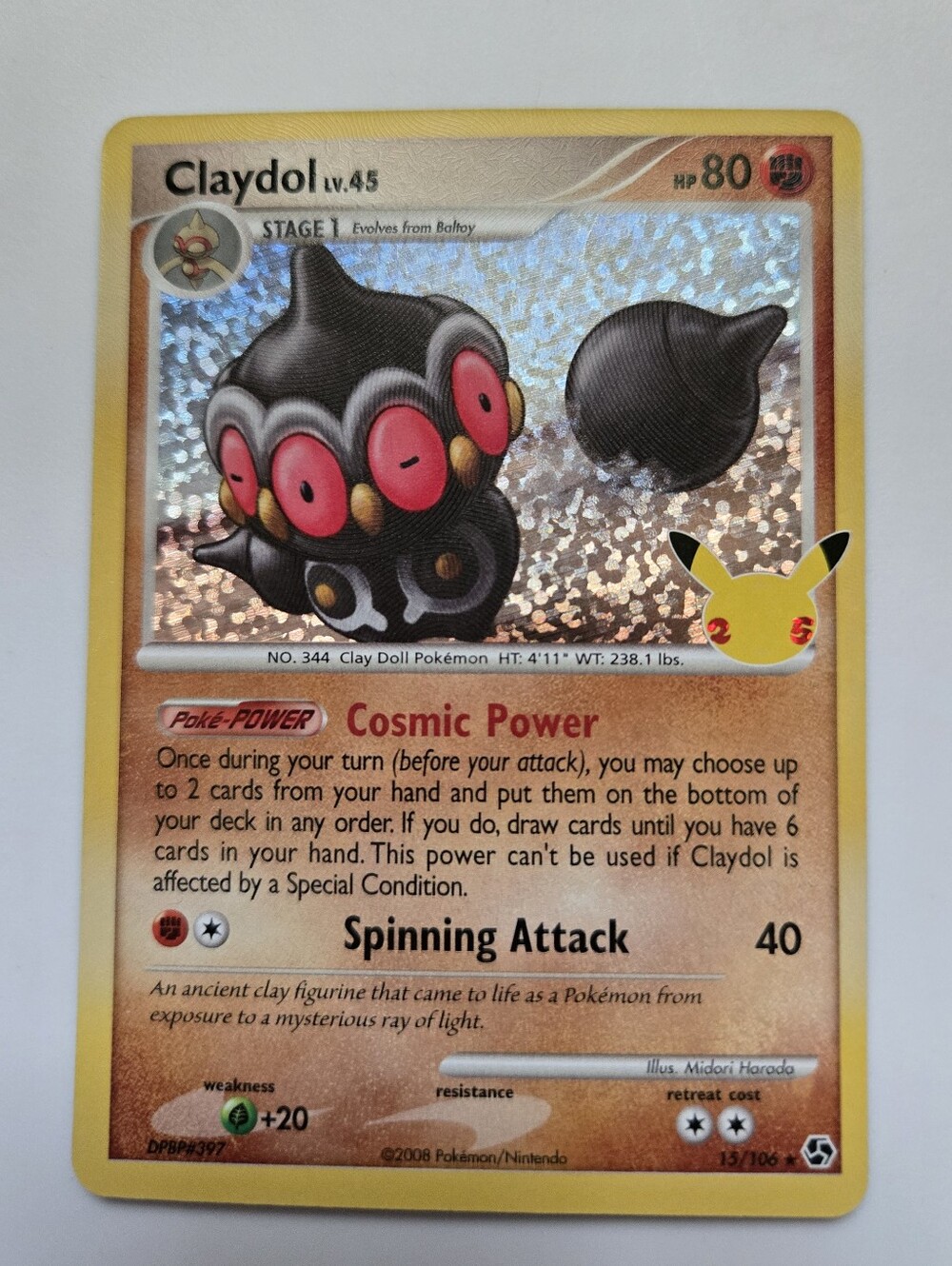Claydol #15 | Pokemon Celebrations Holo Card